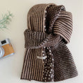 Patchwork Knit Scarf - DippedShop Wholesale - #6963