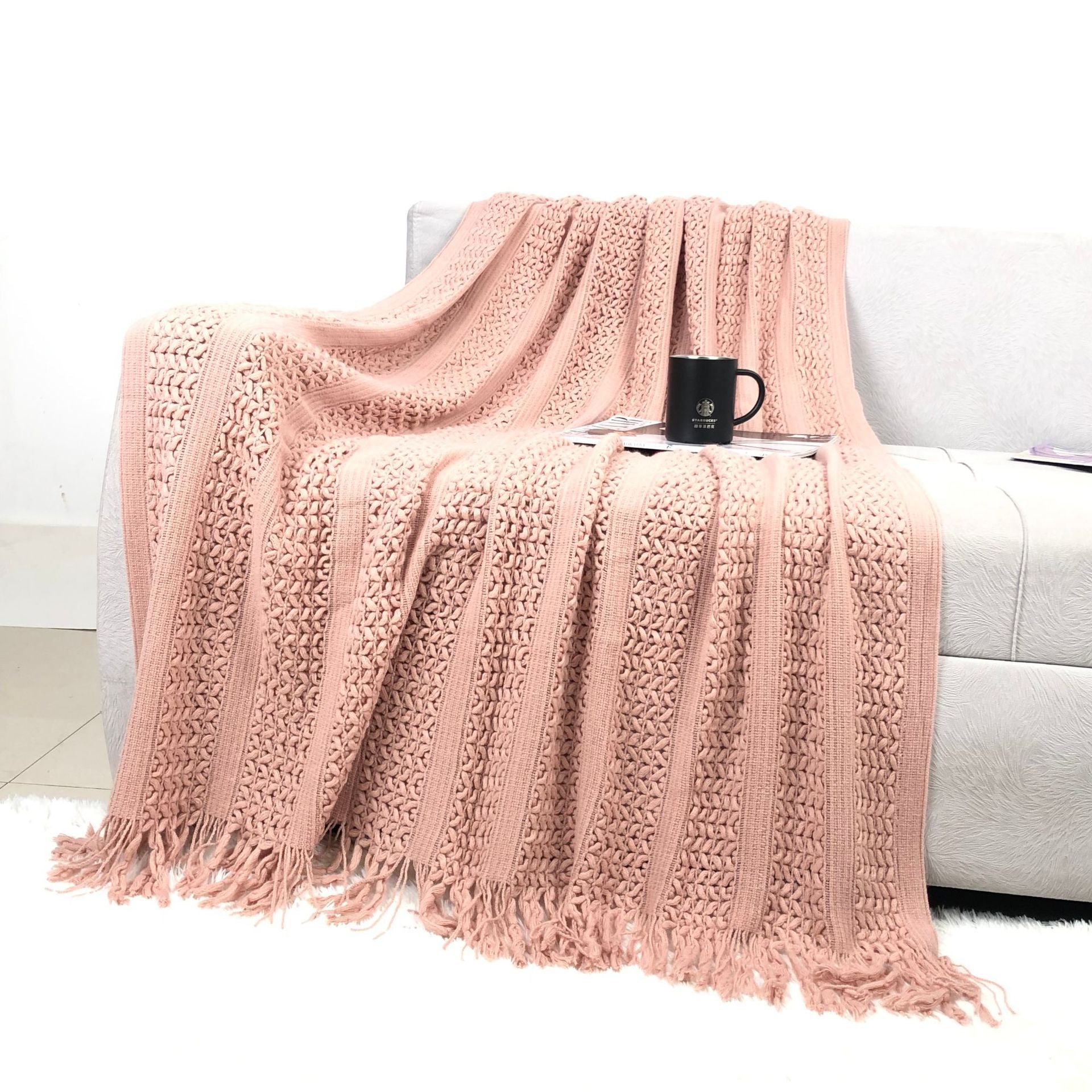 Cable Knit Sofa Blanket - DippedShop Wholesale - #1747
