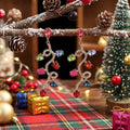 Christmas Colorful Light Bulb Rhinestone Dangle Earrings 6W6JER678
