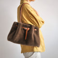 Fashion Fuzzy Plush Large Capacity Tote Bag 6W10BBG2357
