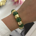 Dopamine Color Block Resin Beaded Stretch Bracelet 6W6JBR610