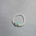 Color Block Beaded Chain Ring - DippedShop Wholesale - #0275