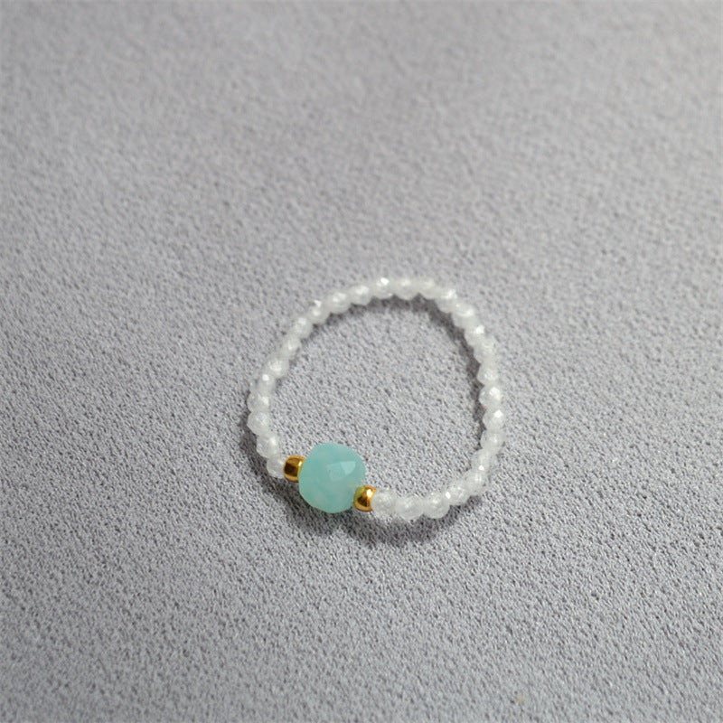 Color Block Beaded Chain Ring - DippedShop Wholesale - #0275