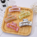 Trendy Candy Color Floral Print Acetate Hair Claw 8AS6HCP266T