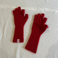 Minimalist Wool Blend Solid Color Knit Gloves 6W6GLO56