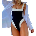 Sexy Color Block Swimsuit - DippedShop Wholesale - #2003