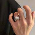 Heart Rhinestone Ring - DippedShop Wholesale - #3923