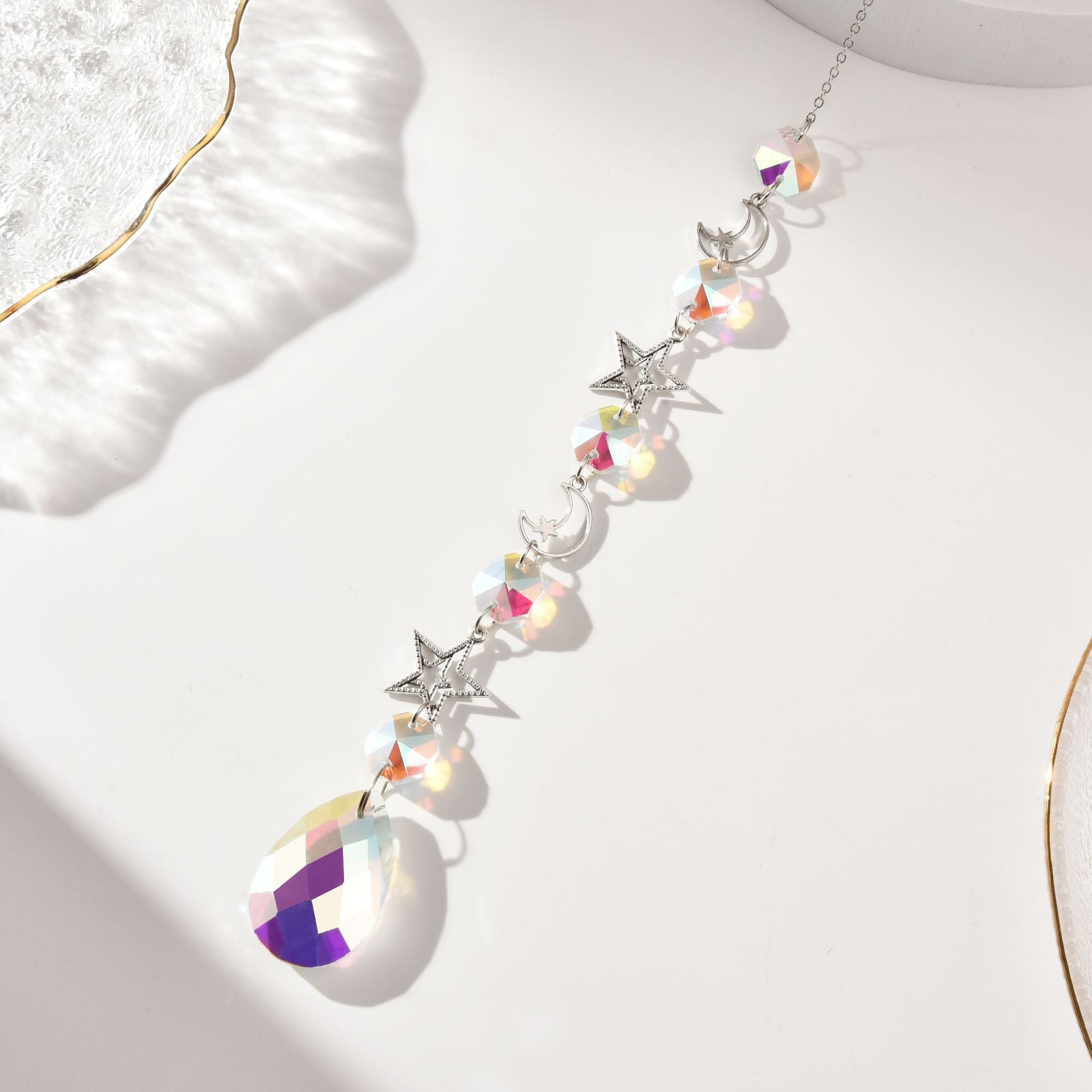 Moon Crystal Suncatcher - DippedShop Wholesale - #7891