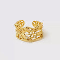 Stylish Gold Plated Lace Motif - DippedShop Wholesale - #1715