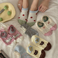 Color Block Cartoon Socks - DippedShop Wholesale - #8259