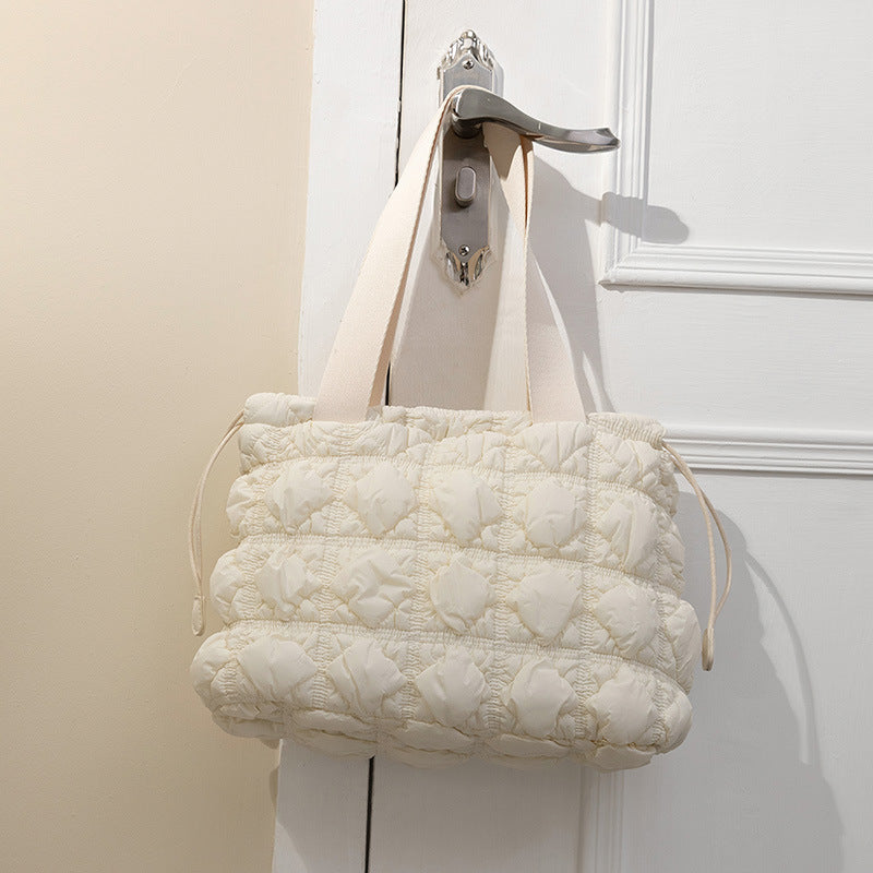 Solid Color Puffer Cloud Shoulder Bag DPB2503