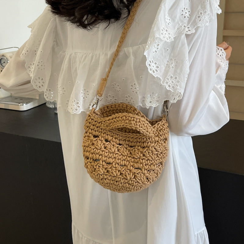 Hand-Woven Bucket Bag - DippedShop Wholesale - #2387