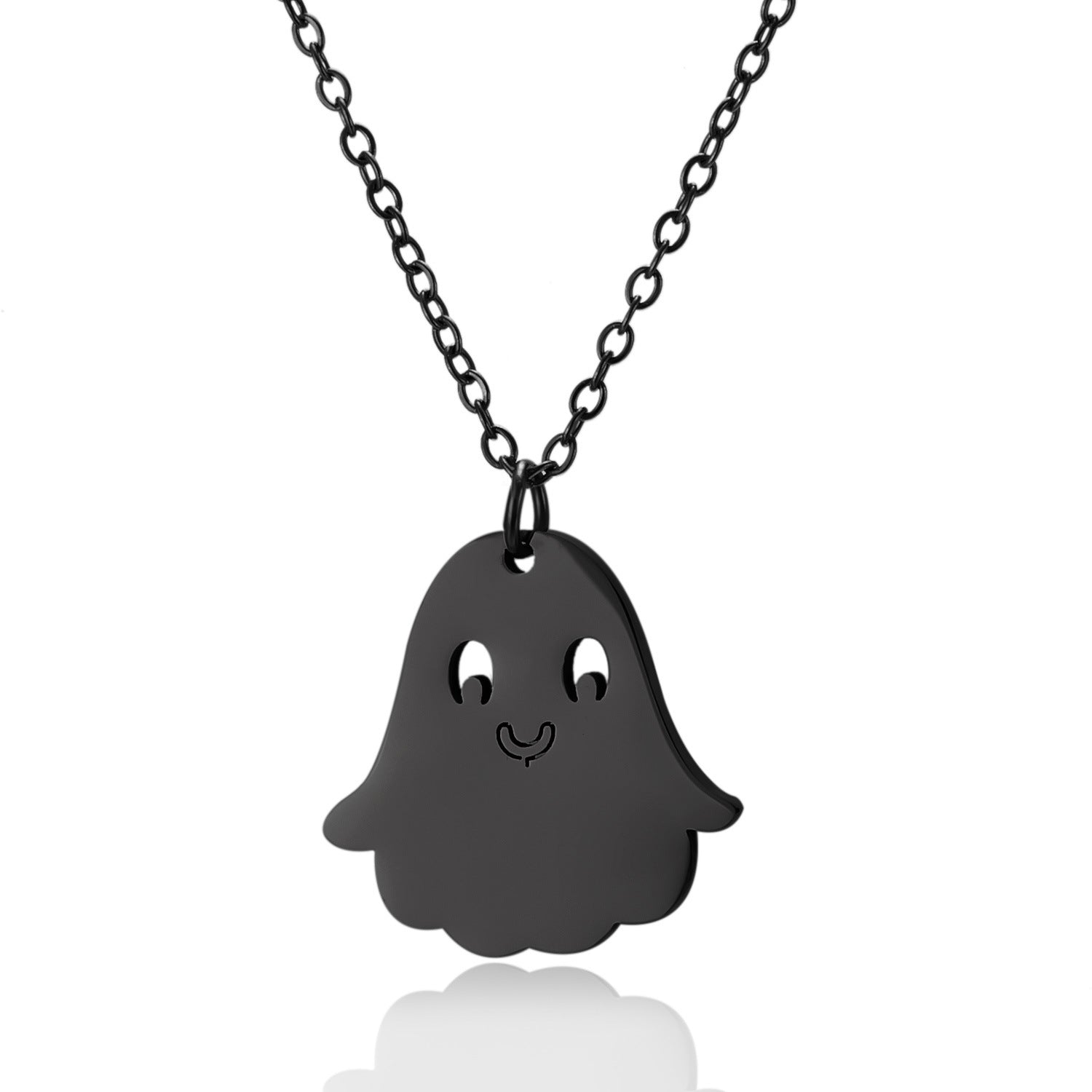 Simple Halloween Pumpkin Ghost Choker Necklace 6W6JNC613