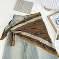 Vintage Floral Print Waist Belt Silk Scarf MK2BLW6W6NSI55