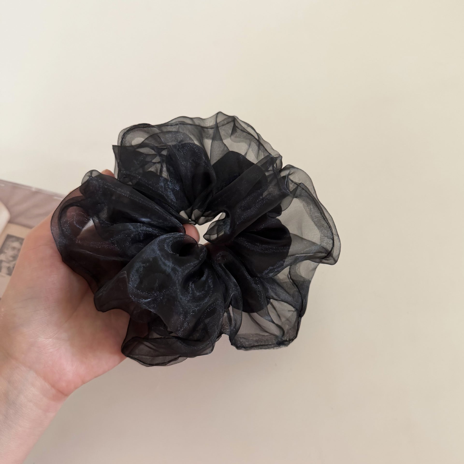 Minimalist Lustrous Double Layer Satin Scrunchies MK2BW6W6HSR82