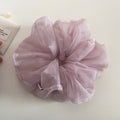 Refined Shimmery Sheer Organza Fluffy Elastic Scrunchie MK2BW6W6HSR83