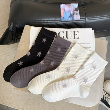 Star Simple Ribbed Daily Socks DP25A458