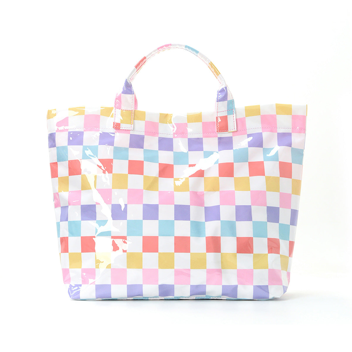 Minimalist Color Block Striped Portable Tote Bag MK2BLW6W10BBG585