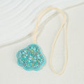 Stylish Handmade Beaded Shell Pendant Keychain 6W10BBC785