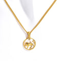 Gold Plated Zodiac Pendant Necklace - DippedShop Wholesale - #8787