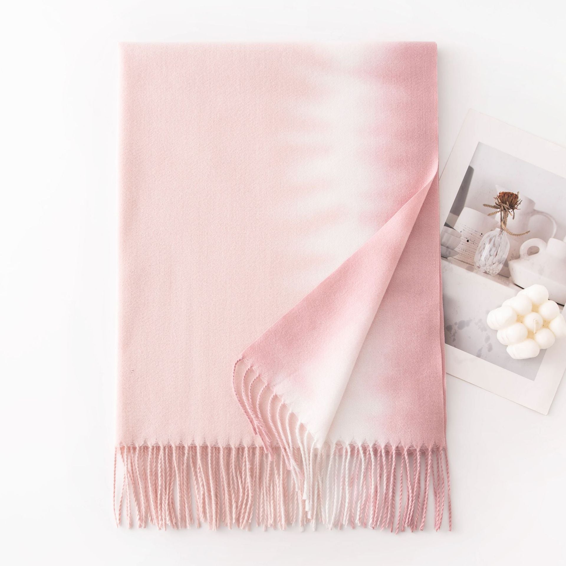 Stylish Ombre Gradient Cashmere Feel Scarf 6W6NSW281