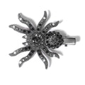 Sparkling Black Rhinestone Spider Duckbill Hair Clip 6W6HCP1319