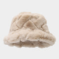 Trendy Faux Fur Warm Fuzzy Bucket Hat 6W6HAT529
