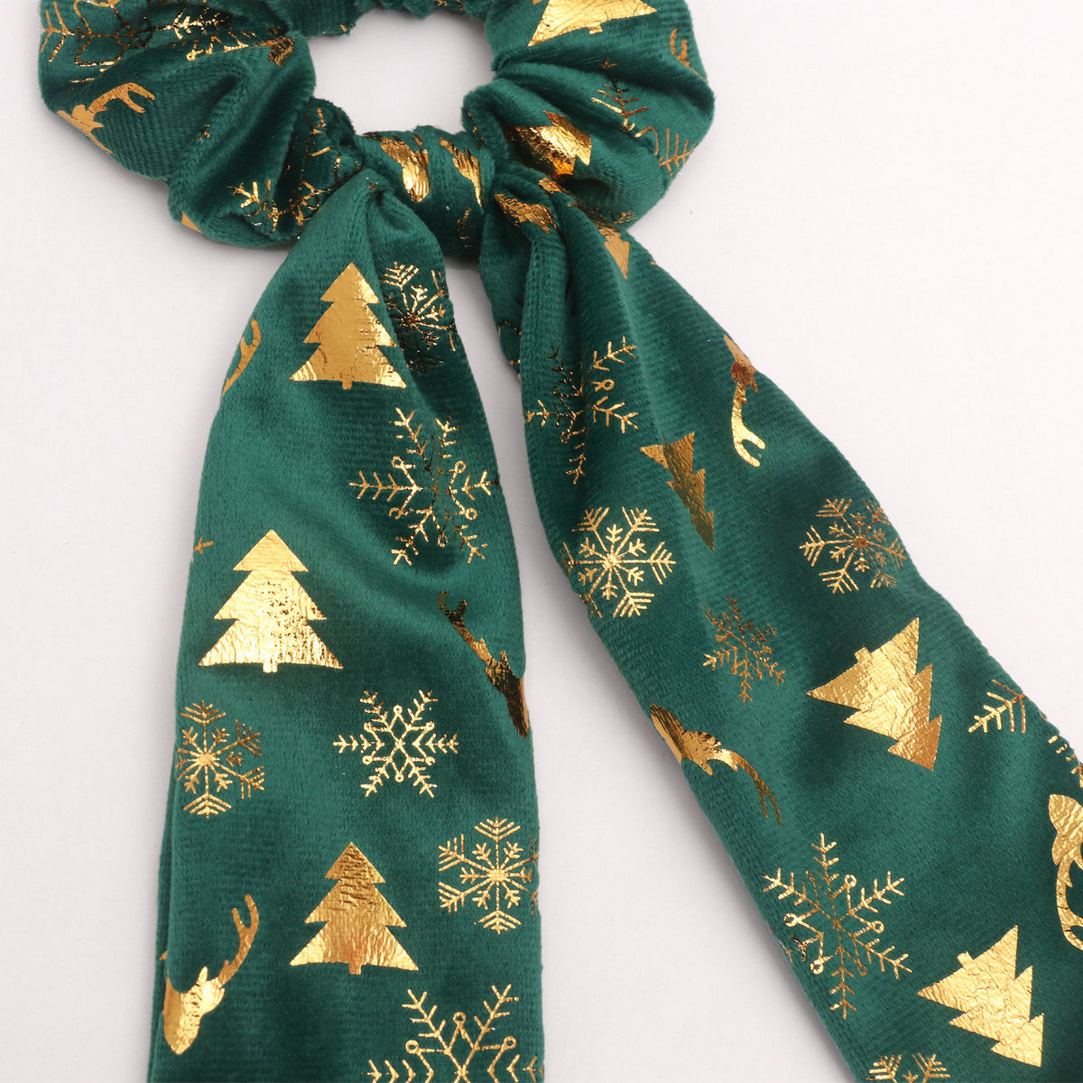 Christmas Hair Scarf Scrunchies - DippedShop Wholesale - #5555