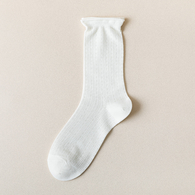Solid Mesh Crew Socks - DippedShop Wholesale - #9843