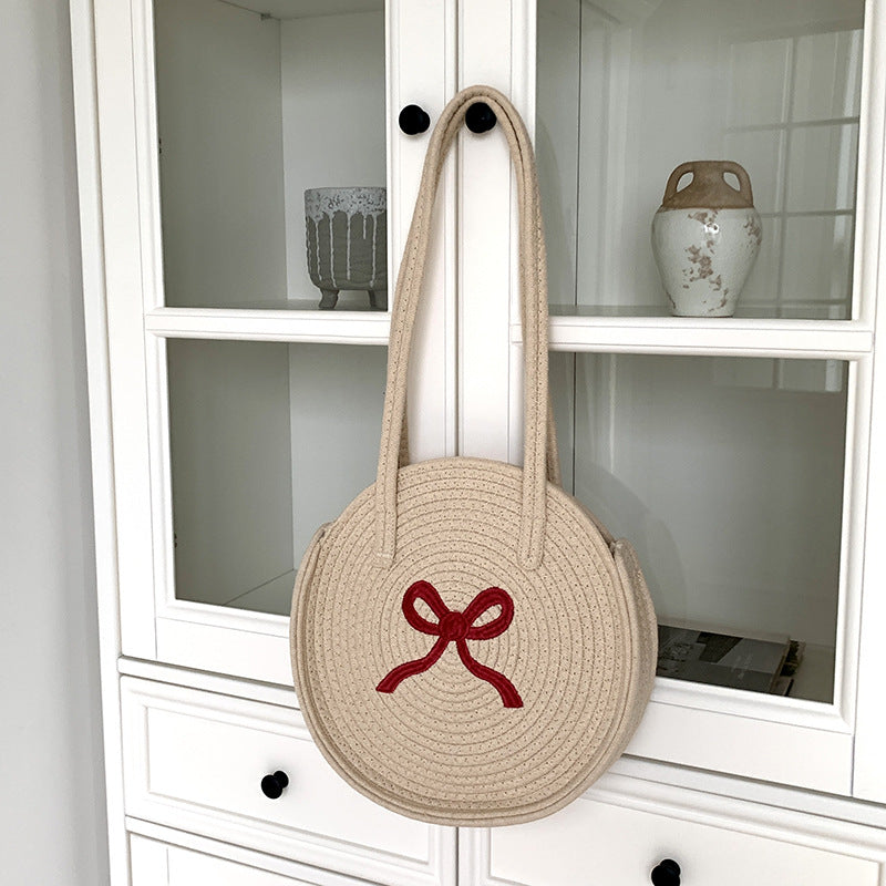 Minimalist Straw Woven Shoulder Bag - DippedShop Wholesale - #2131
