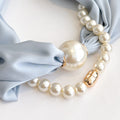 Elegant Magnetic Pearl Chain Necklace Scarf MK2BLW6W6NSI79