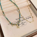 Vintage Starburst Pendant Necklace - DippedShop Wholesale - #3571