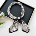 Color Block Silk Scarf - DippedShop Wholesale - #9379
