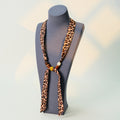 Chic Cashew Print Beaded Decor Silk Scarf 6W6NSI177