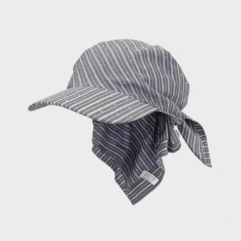 Vintage Glitter Rhinestone Striped Bandana Baseball Cap MK2BW6W6HAT99