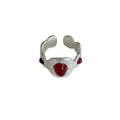 Totem Ethnic-Style Red Agate Ring 8ZA6JRG134L