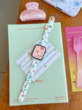 Cute Star Print Color Silicone Watch Band 6W6JWA146