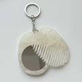 Simple Solid Color Oval Portable Hair Combs MK2BLM6C5CB86