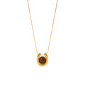 Tiger Eye Pendant Necklace - DippedShop Wholesale - #2627