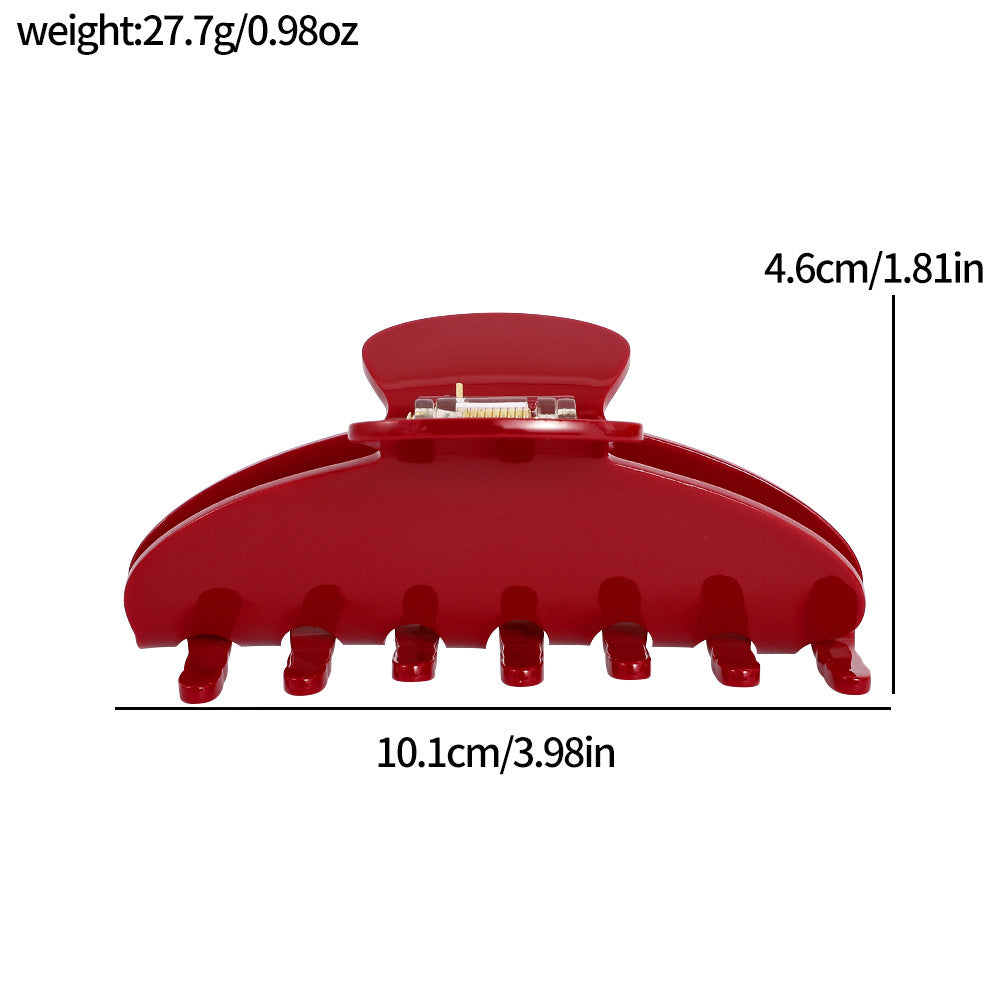 Minimalist Solid Color Strong Hold Hair Claw 8AS6HCP286L