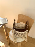Vintage Hollow Tassel Large Capacity Tote Bag 8BW6BBG423T