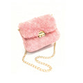Stylish Solid Color Plush Portable Shoulder Bag 6W10BBG1929