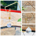 Gold Concentric Circles Sun Crystal Suncatcher 6H7HLS228