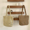 Large Woven Commuter Handbag - DippedShop Wholesale - #5027