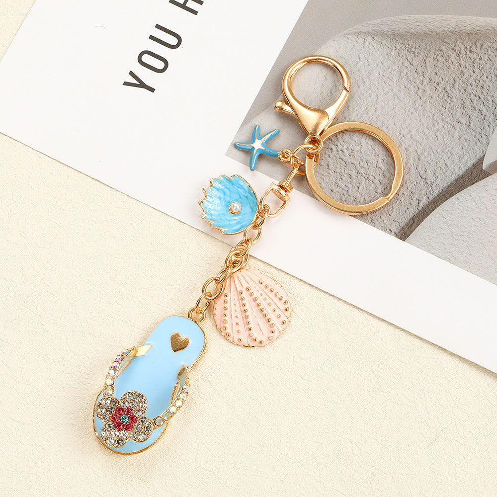 Slipper Shell Pendant Bag Charm - DippedShop Wholesale - #4643