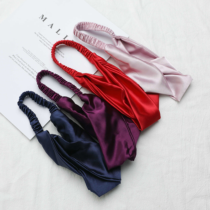 Solid Color Scarf Hairband - DippedShop Wholesale - #4947