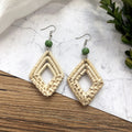 Rattan Beach Dangle Earrings - DippedShop Wholesale - #7699