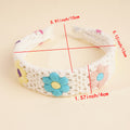 Hippie Floral Knitted Headband - DippedShop Wholesale - #7459