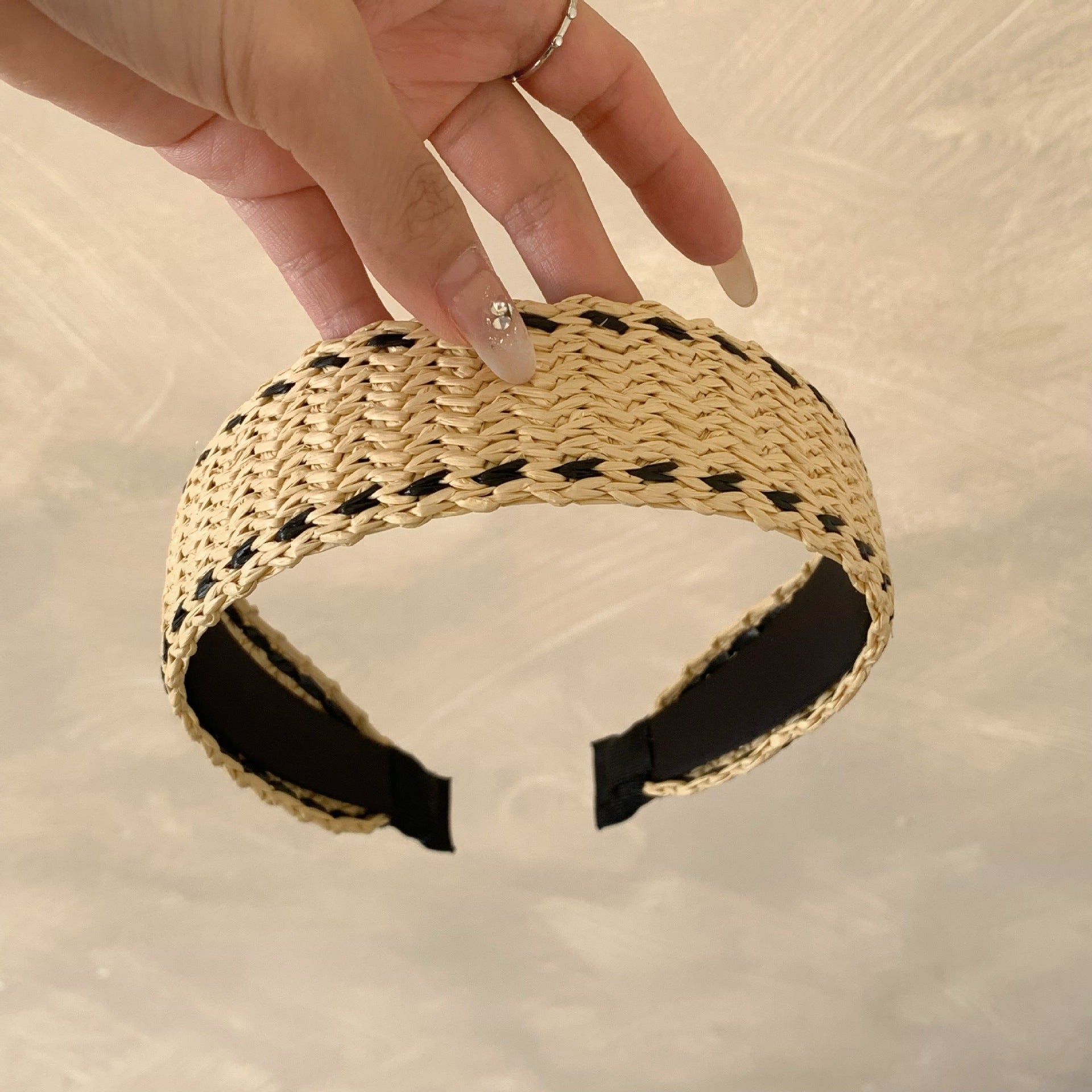 Boho Woven Wide Headband - DippedShop Wholesale - #2611