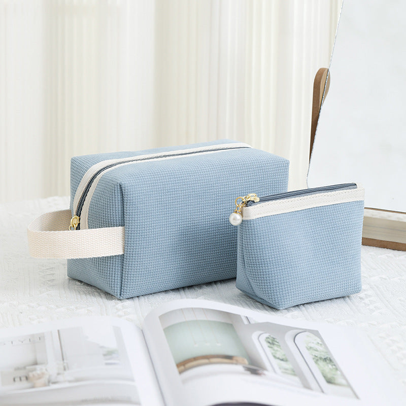 Minimalist Solid Color Portable Makeup Bag 6S10BOB1031